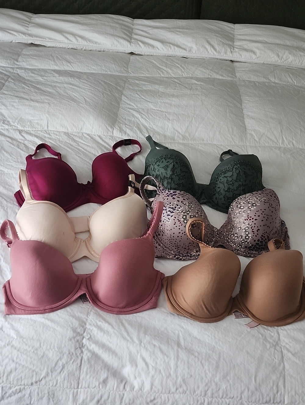 VICTORIA SECRET Bras - Pink, Burgundy, Cream, Green, Mauve & Tan